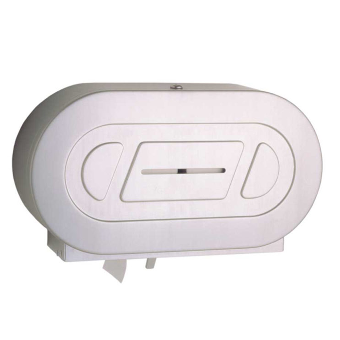Surface-Mounted Twin Jumbo-Roll Toilet Tissue Dispenser